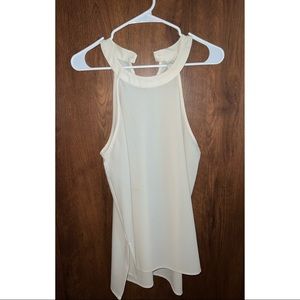 Paper Crane Cream High Neck Blouse